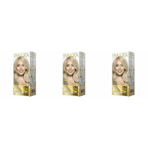 MAXX DELUXE PREMIUM HAIR DYE KIT Набор для окрашивания волос,0.1 Платиновый блондин,3 шт