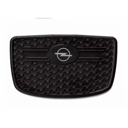 Подпятник для защиты автоковров, брендовый Opel. Крепеж на клей. Размер 25 см x 15 см