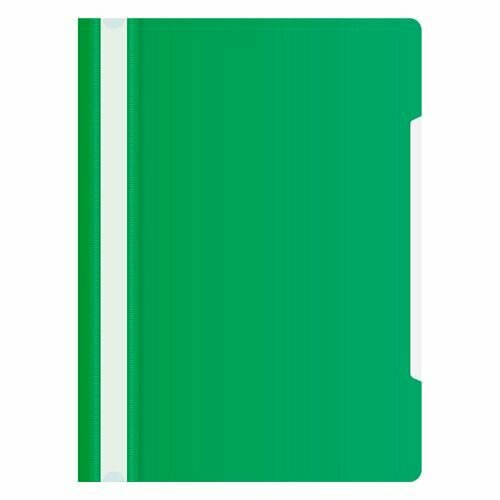 Папка-скоросшиватель Buro -PSE20BU/GRN, A4, пластик, зеленый