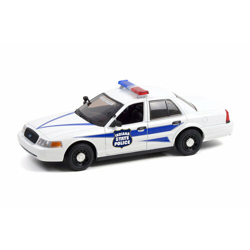 Ford crown victoria police interceptor indiana state police 2008 коллекционная модель ford crown victoria police highway patrol масштаб 1 24 76400