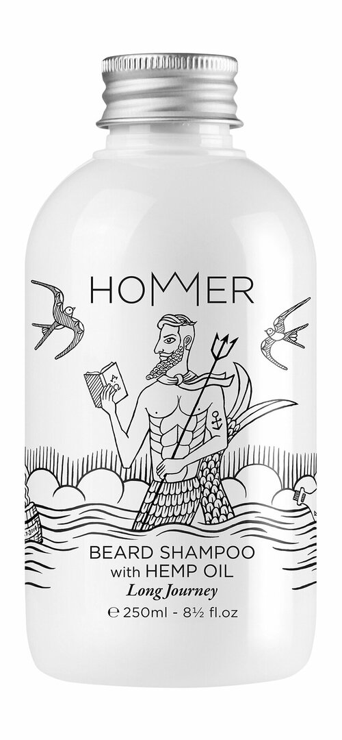 HOMMER Long Journey Beard Shampoo Шампунь для бороды муж, 250 мл