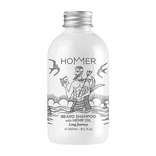 HOMMER Long Journey Beard Shampoo Шампунь для бороды муж, 250 мл