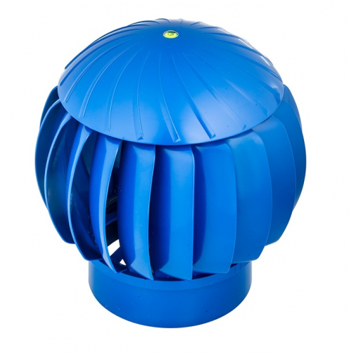 Ротационный дефлектор (Турбодефлектор) 160 Синий пластиковый