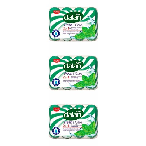 Dalan Мыло туалетное Fresh & Care Свежая мята, 360 г, 3 уп