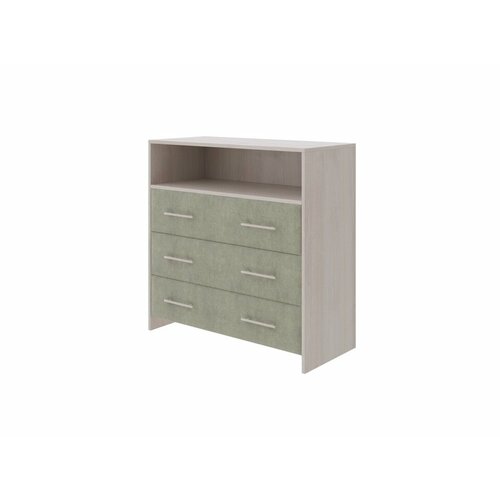 PROxSON Комод Свен (ЛДСП Дуб Шамони+ткань Дуб Шамони Светлый/Лофти Олива) 90x40