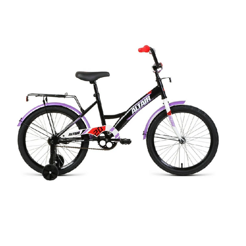 Велосипед Altair Kids 20 черно-белый городской детский 1029200₽