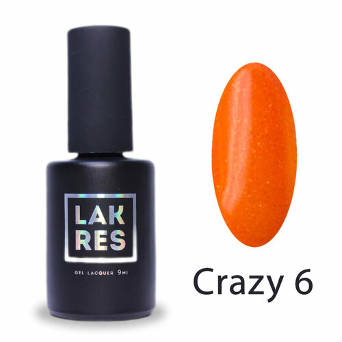 Гель-лак Lakres Crazy №06 9 мл гель лак lakres unreal 06 9 мл