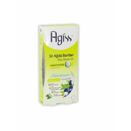 AGISS Набор полосок для депиляции для всех типов кожи, зеленые