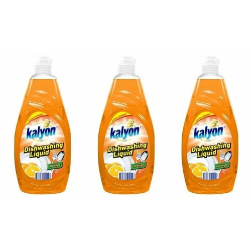 Kalyon Жидкость для мытья посуды Апельсин, 735 мл - 3 шт