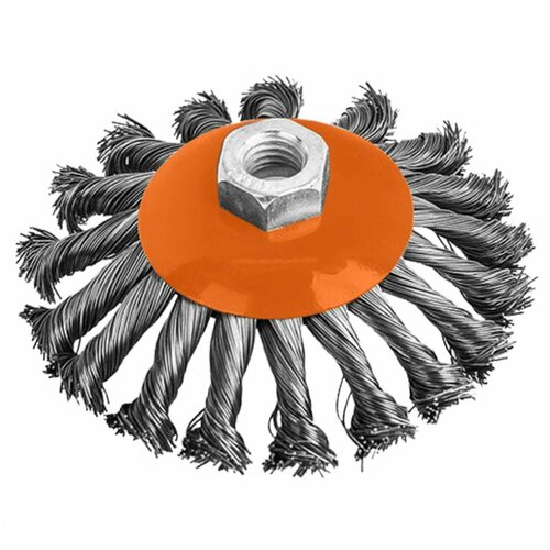 Россна Кордщётка для МШУ радиальная витая с наклоном 115мм М14 Р860655