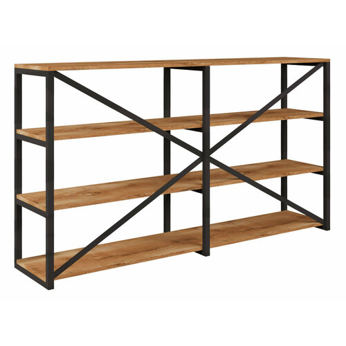 Стеллаж Desk Question DQ ITLA Дуб табачный / Черный, металл