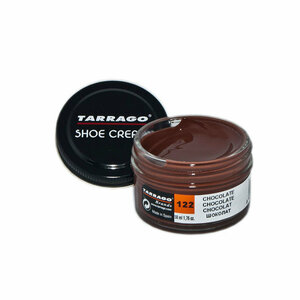 Крем для обуви Shoe Cream TARRAGO, цветной, банка стекло, 50 мл. (122 (chocolate) шоколадный)