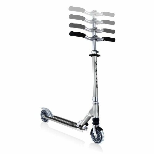 фото Globber двухколесный самокат flow element comfort lights серебро