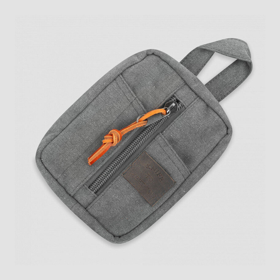 Сумка для хранения и перевозки складных ножей, цвет серый BAG-BARS