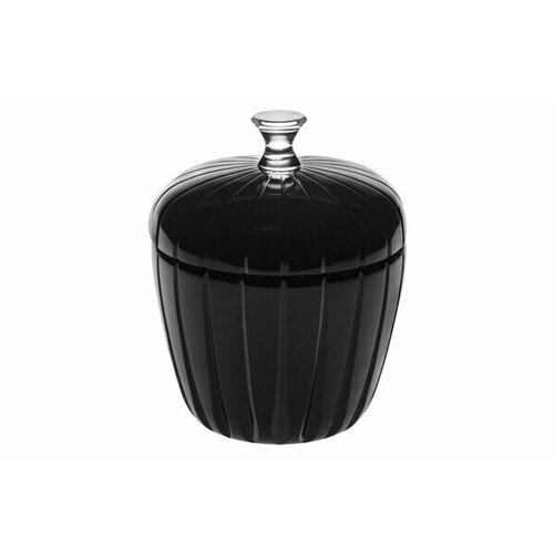 Чаша с крышкой Vista Alegre Яблоко h18 см, стекло, черная