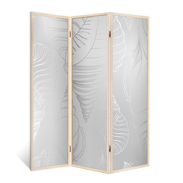 Ширма перегородка Серый приз 3 створки кремовый дуб 176х140 см