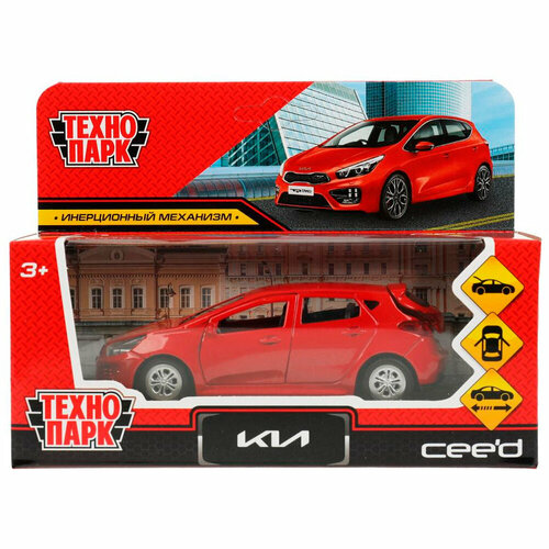 Модель CEED-12-RD KIA CEED длина 12 см, двери, багаж, инерц, красный Технопарк в коробке защита картера сталь толщина 1 8 мм металлопродукция 11 3925 v1 для kia ceed 2018 2019