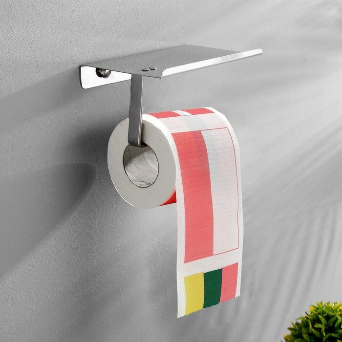 Сувенирная туалетная бумага "Флаг Польша, Латвия Литва", 9,5х10х9,5 см для дома