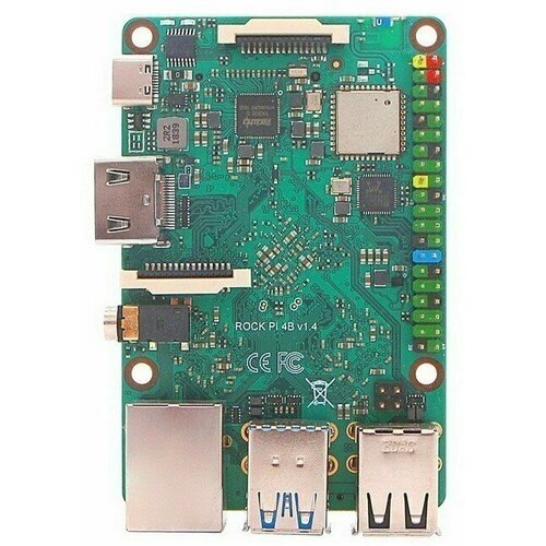 Одноплатный компьютер Radxa ROCK Pi 4 Model A 4GB OEM (RK3399/4GB) одноплатный компьютер rockpi rock pi n10 model a rk3399pro 4gb lpddr3 16gb emmc