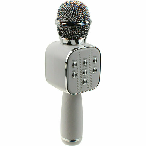 Микрофон караоке V669 Magic Karaoke c Bluetooth white silver 109600₽