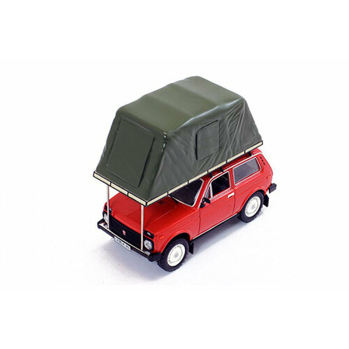 Volzhsky car lada 2121 niva USSR car 1981 red | волжский автомобиль 2121 нива с палаткой