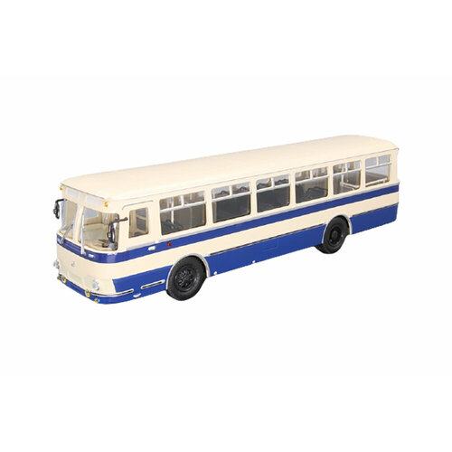 Likinsky bus 677 (ussr russia) beige/blue | ликинский АВТОБУС-677