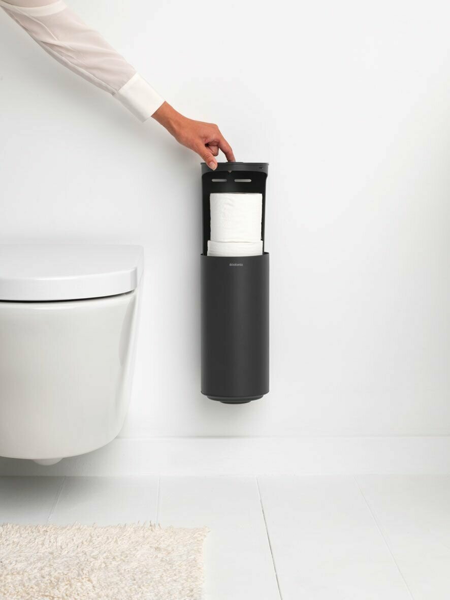 Держатель для туалетной бумаги Brabantia MindSet чёрный - фото №5