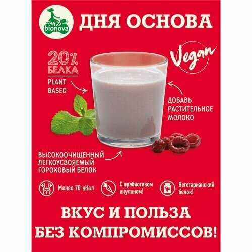 фото Шейк протеиновый с малиной 75 г bionova