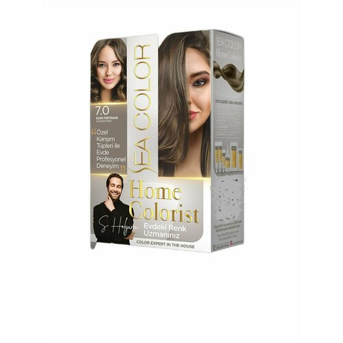 SEA COLOR Набор для окрашивания волос HOME COLORIST HAIR DYE KIT 7.0 Песчаная буря