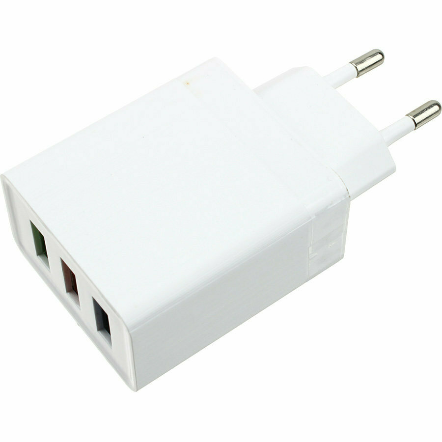 фото Зарядное устройство вход 220В/выход 3USB(G) 5В 2.4А
