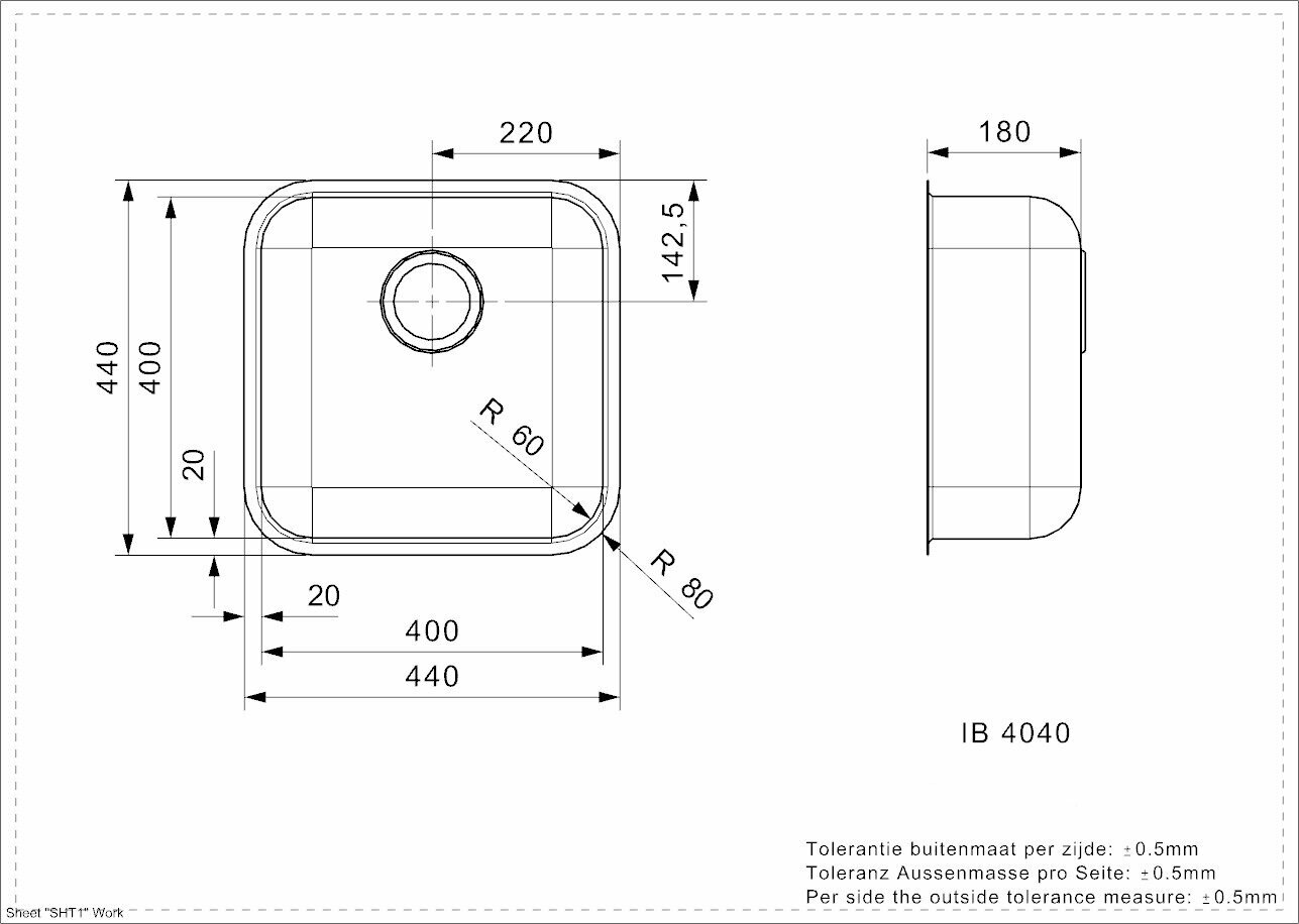 Кухонная мойка REGINOX IB 40x40 U LUX - фотография № 4