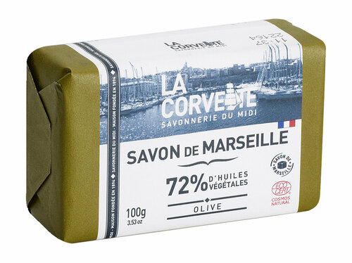LA CORVETTE Мыло для тела марсельское традиционное оливковое, 100 г