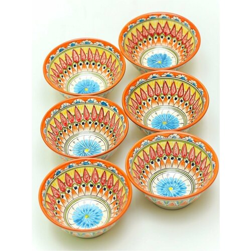 Пиала для чая 6 штук Узбекистан ручная работа 