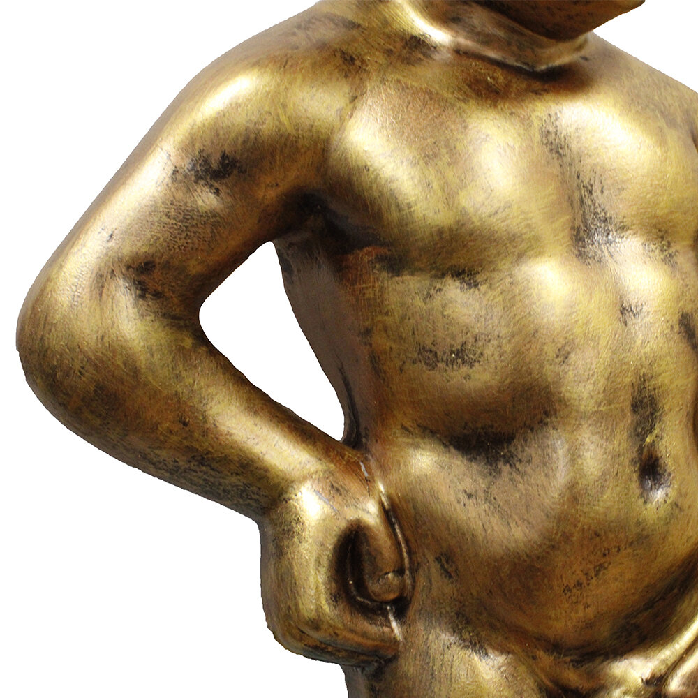Фигура для фонтана "Писающий мальчик", 59 см, золото