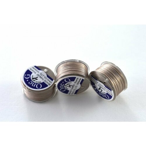 Нитки для бисера TOHO One-G, цвет 04 бежевый, длина 46м, нейлон, 1030-298, 1шт