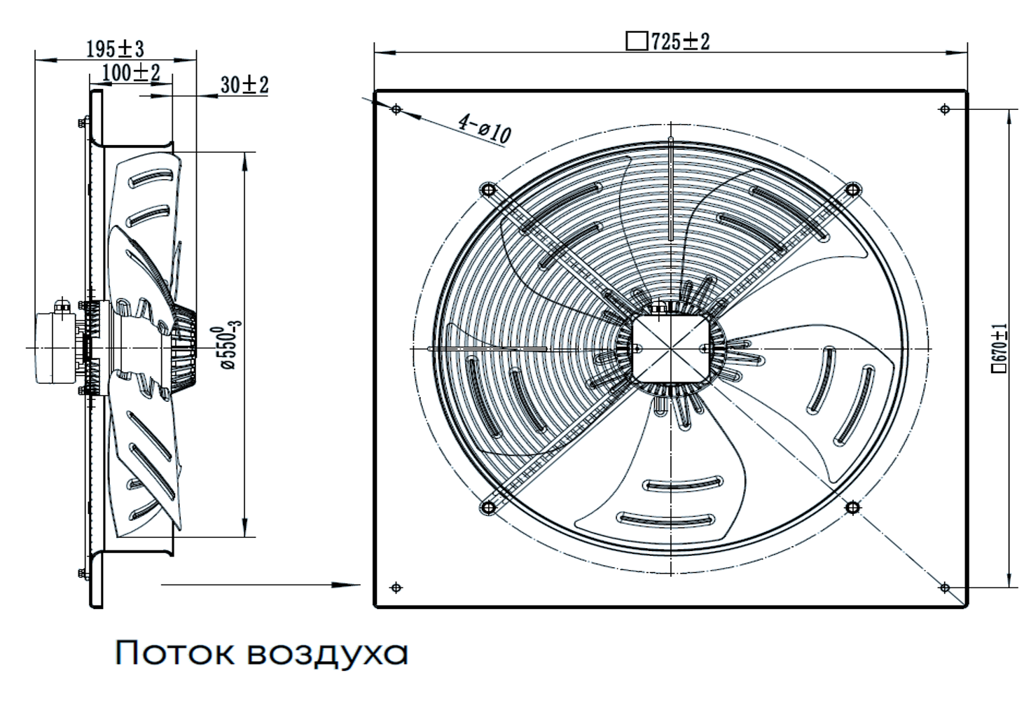 ZERNBERG Осевой вентилятор низкого давления ZernAir SUNAXIS 550 - фотография № 5