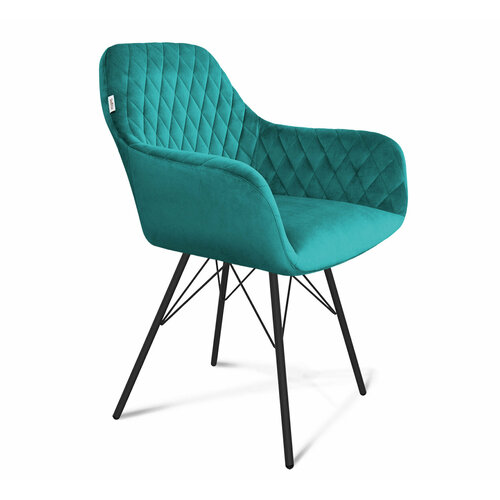 Стул Talant SHT-ST38/S37 Альпийский бирюзовый/черный муар 580*610*850