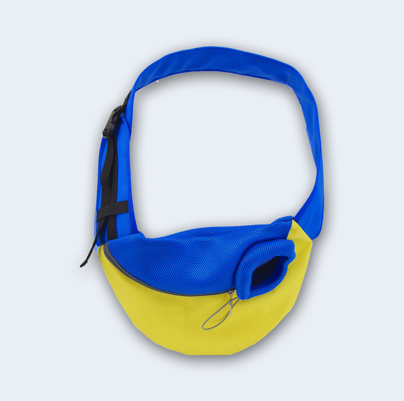 Слинг для животных Melenni Эконом М желтый/синяя сетка 45Х32Х15 см; Вес: 330 гр.