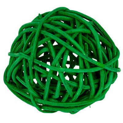 фото Blumentag BRF-9 Шар декоративный из ротанга d. 9 см №07 зеленый