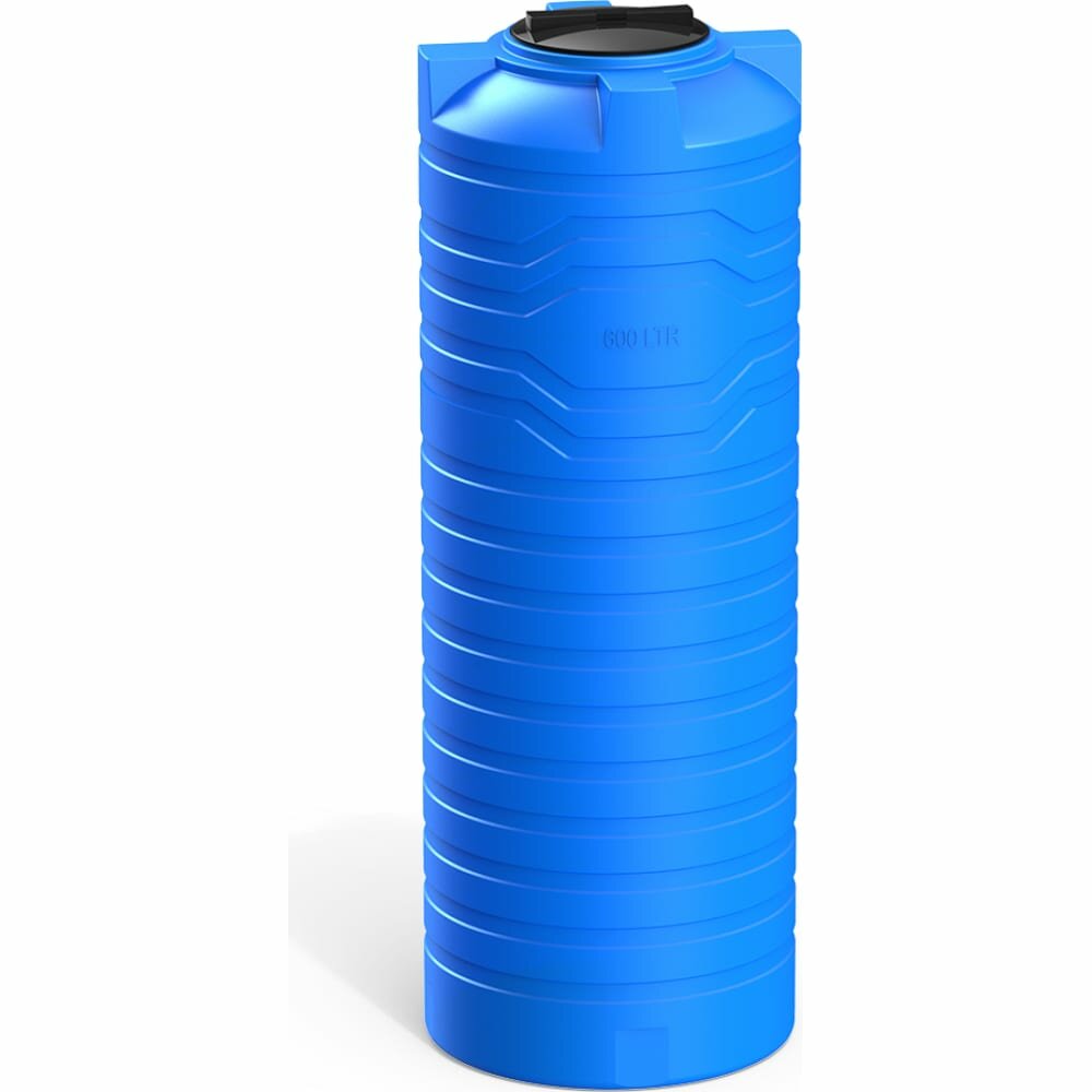 Емкость 600 литров Polimer Group N 600 для воды и топлива, цвет синий - фотография № 1