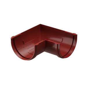 фото Угловой элемент желоба 90° универсальный Docke STANDARD Красный