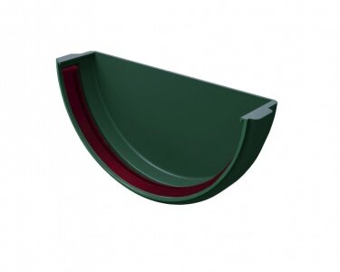 фото Заглушка желоба универсальная ПВХ Grand Line зелёный (RAL 6005)