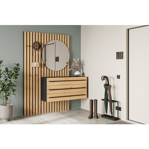 Прихожая Неаполь - 1 фабрика «Мебель Лэнд 24» ШxГxВ 160x37x200