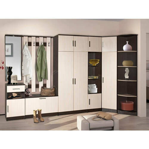 Прихожая Машенька - 4 фабрика «Мебель Лэнд 24» ШxГxВ 305x35x200