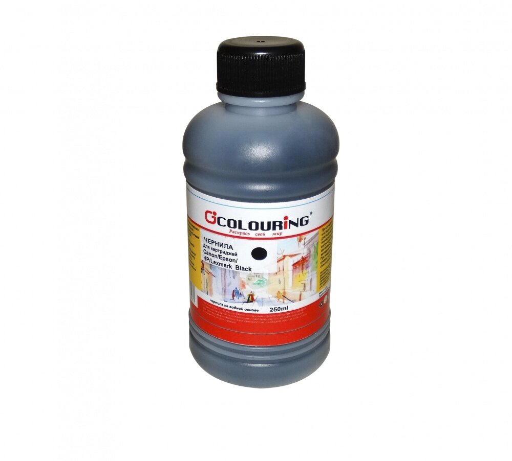 фото Черные универсальные чернила, краска Colouring (Canon, Epson, HP, Lexmark) 250 мл.
