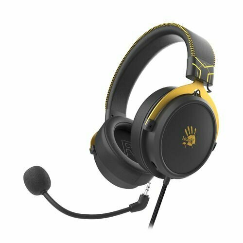 Гарнитура игровая A4TECH Bloody M590i для компьютера и игровых консолей мониторные проводные USB35 мм желтый серый m590i sports lime 556300₽