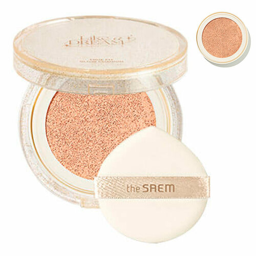 Кушон для сияния кожи The Saem True Fit Glow Cushion 21 Oat