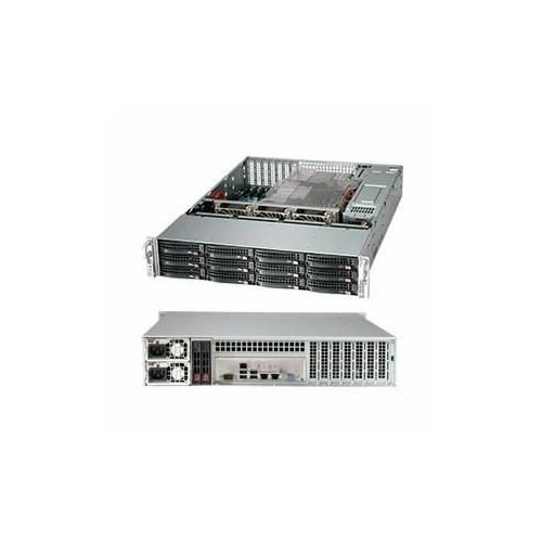 Корпус SuperMicro CSE-826BAC12-R1K23LPB 2U, 2x1200W, 12x3.5 bay SAS3/SATA/NVMe4 7xLP, RM