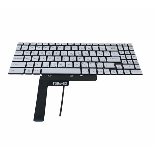 Клавиатура для MSI Sword 17 A11UC-811XRU ноутбука с подсветкой ноутбук msi sword 17 a11uc 811xru 17 3 ips 1920x1080 core i5 11400h hexa 2 7 4 5ghz 8gb ssd512gb ext rtx 3050 4gb dos white 9s7 17l213 811