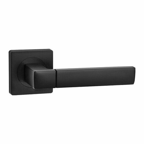 Ручка дверная AJAX FUSION JK BL-24 черный накладка под цилиндр ajax et jk bl 24 квадрат черный